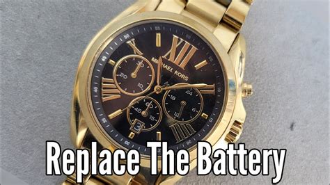 how to change the battery on a michael kors watch|change michael kors watch battery.